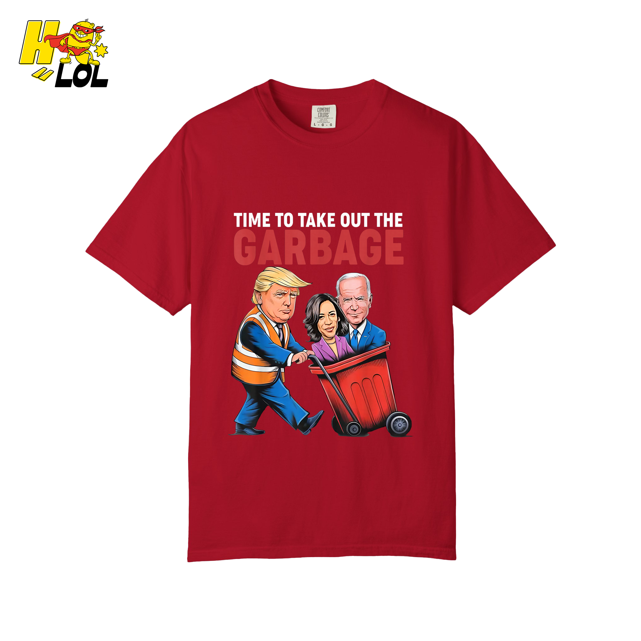 Trump Dumping Biden & Harris “Garbage” Shirt – Funny Political Satire Gift - HQLOL