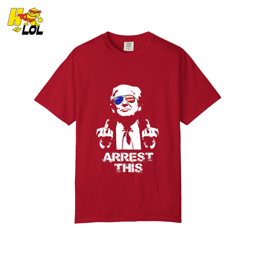 Trump Middle Finger Arrest This Edgy Political Anti-Woke Shirt - HQLOL