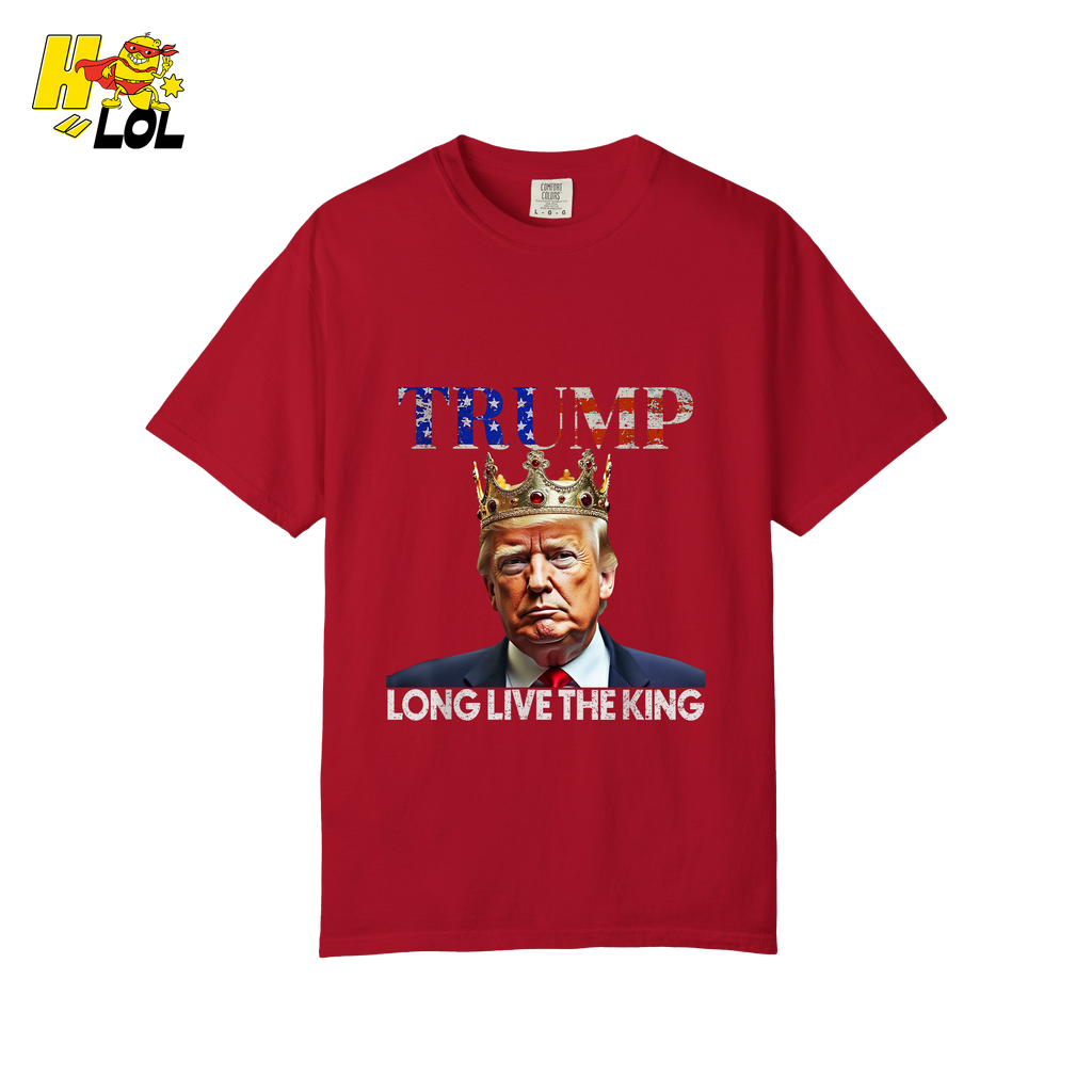 Trump Long Live The King Shirt Crown Patriotic Graphic Shirt - HQLOL