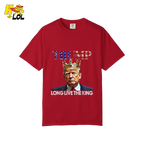 Trump Long Live The King Shirt Crown Patriotic Graphic Shirt - HQLOL