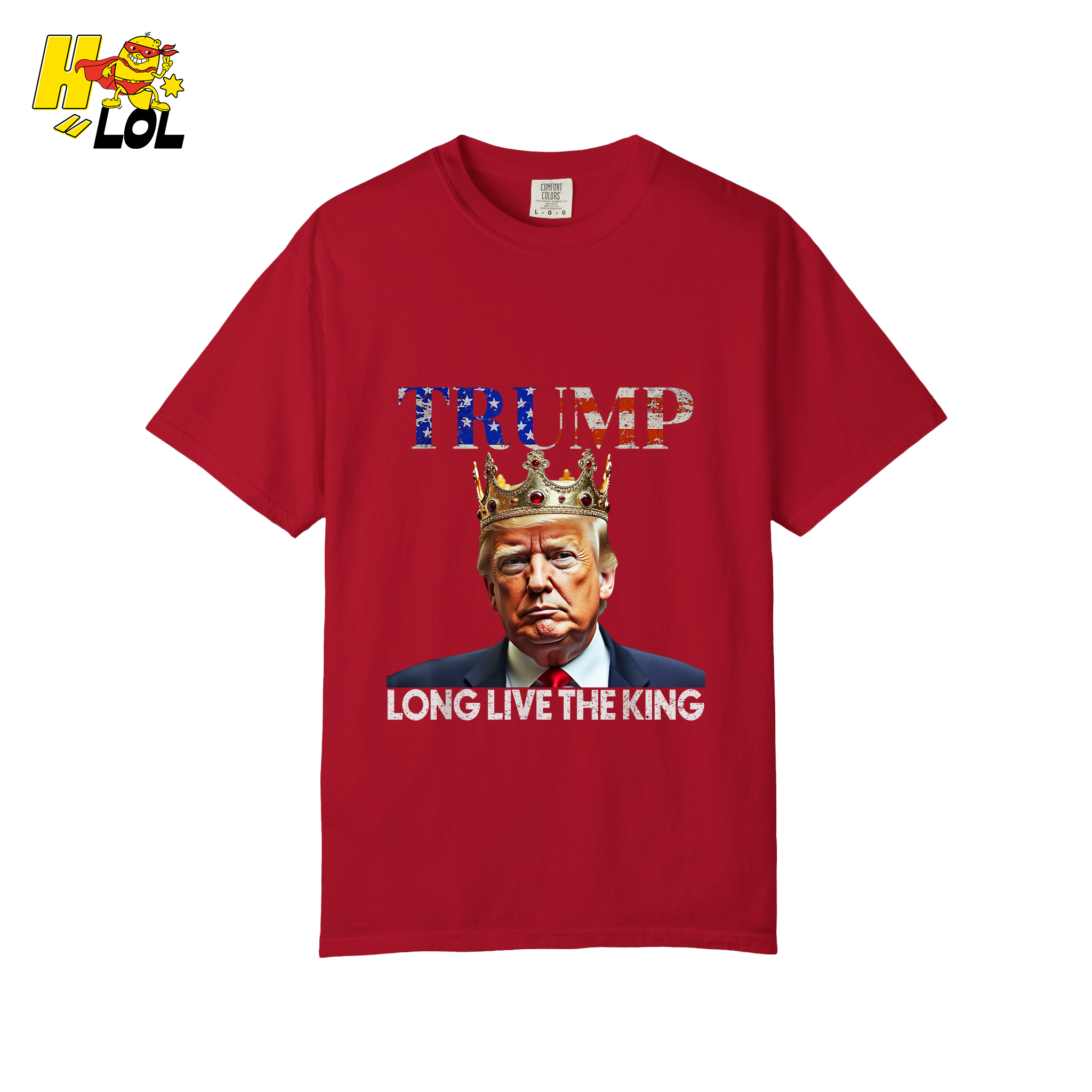 Trump Long Live The King Shirt Crown Patriotic Graphic Shirt - HQLOL
