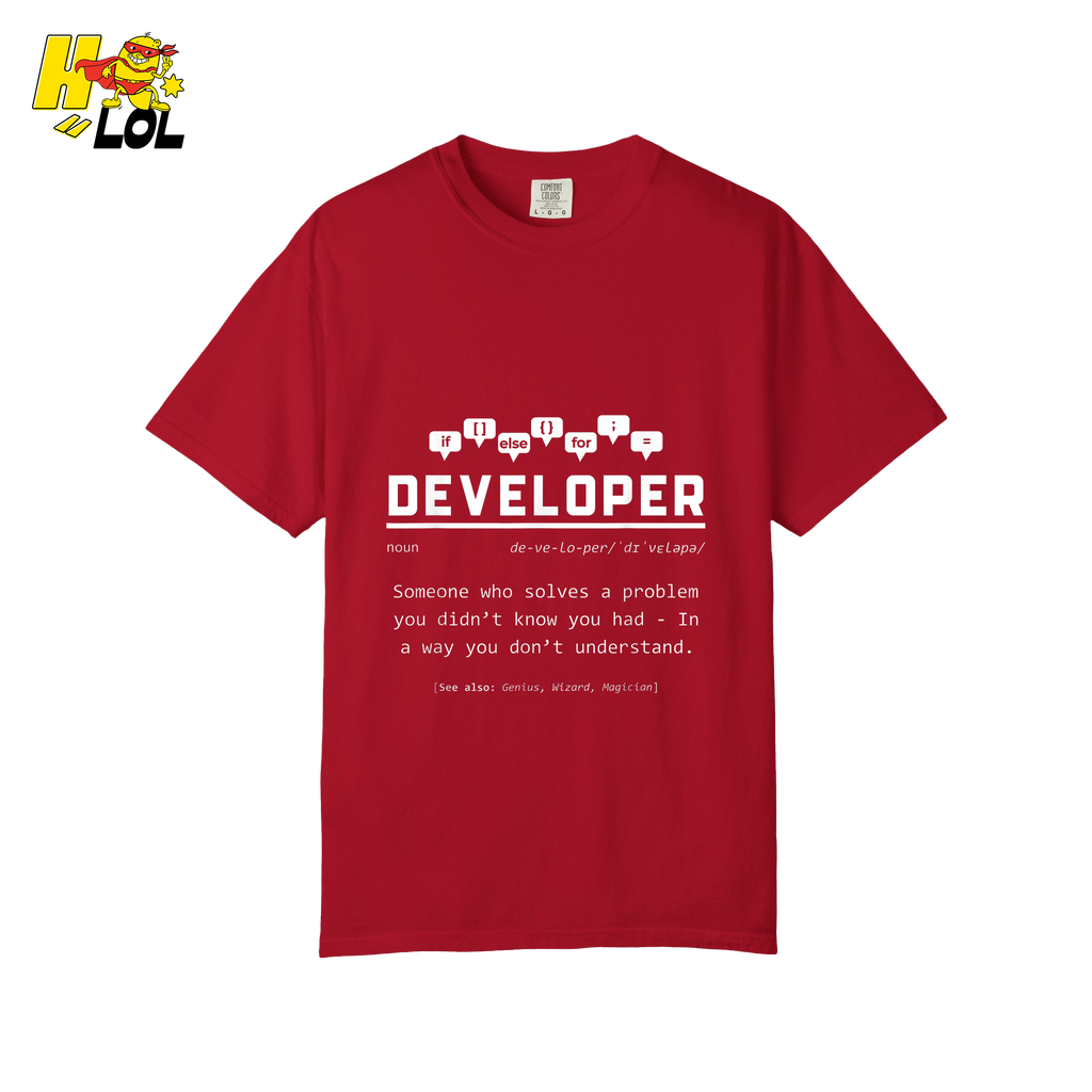 Developer Definition Shirt Funny Programmer Coding Shirt - HQLOL