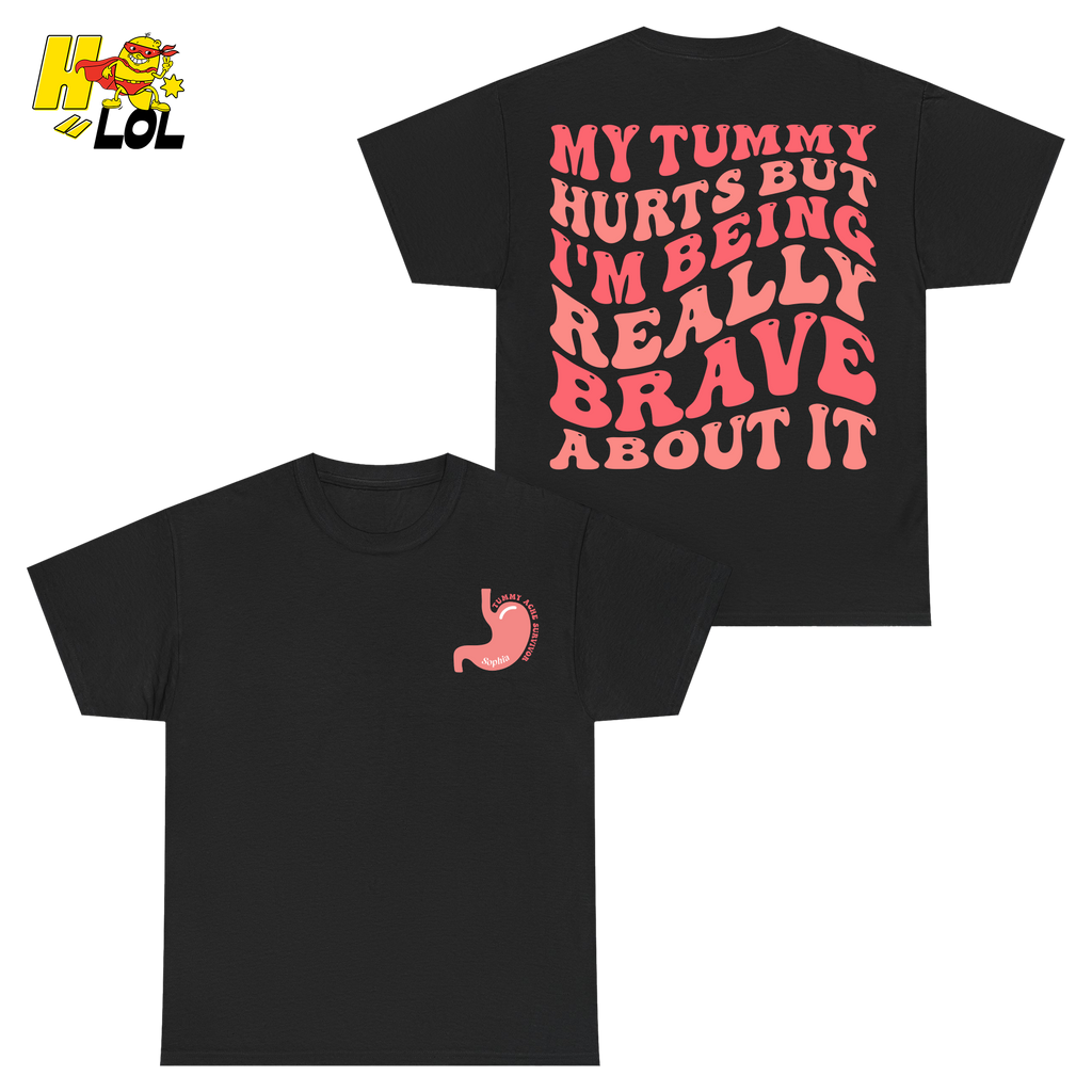 Tummy Ache Survivor Shirt Gift For Women With Chronic Pain - HQLOL