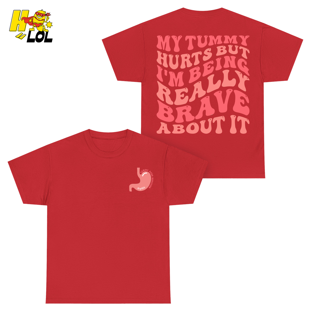 Tummy Ache Survivor Shirt Gift For Women With Chronic Pain - HQLOL