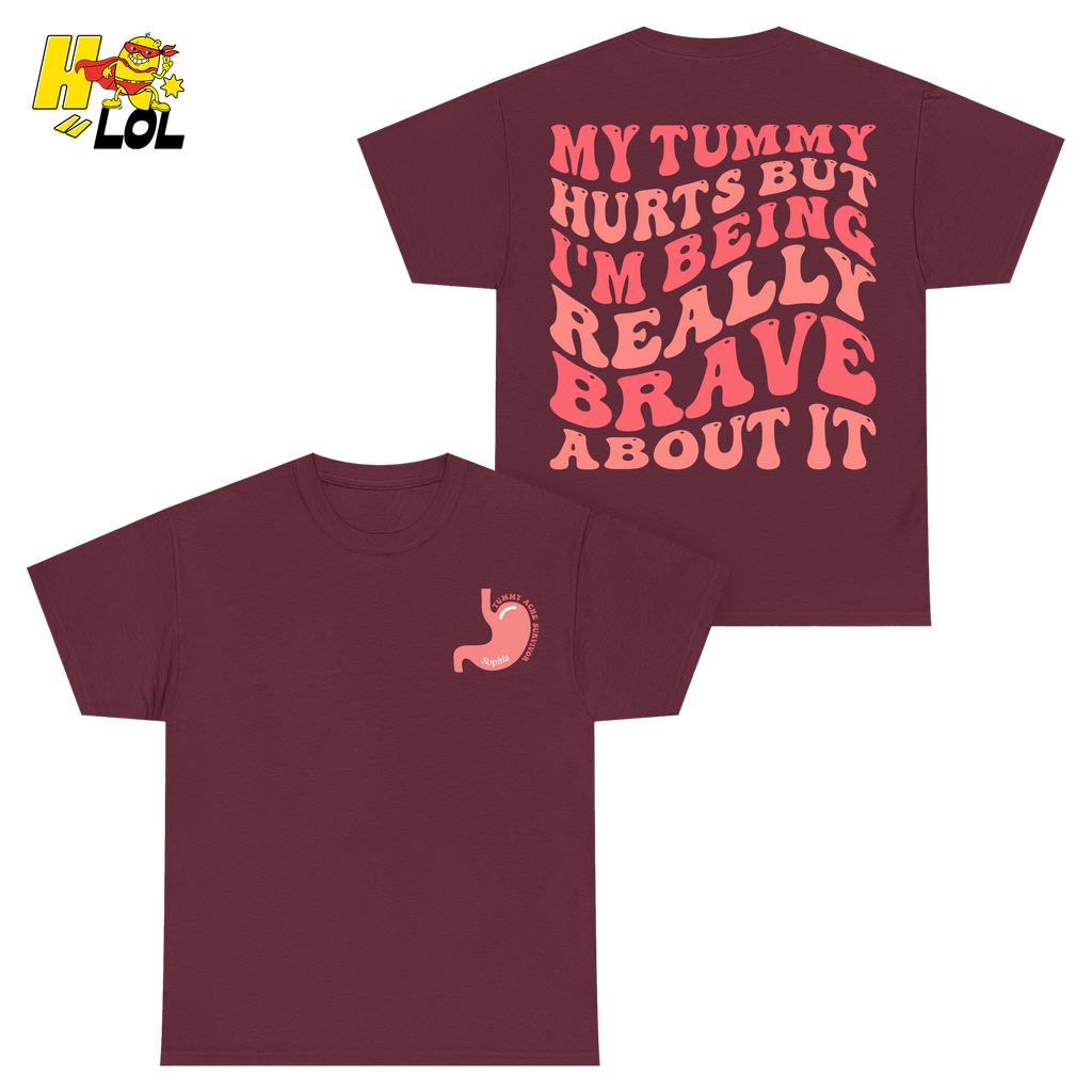 Tummy Ache Survivor Shirt Gift For Women With Chronic Pain - HQLOL