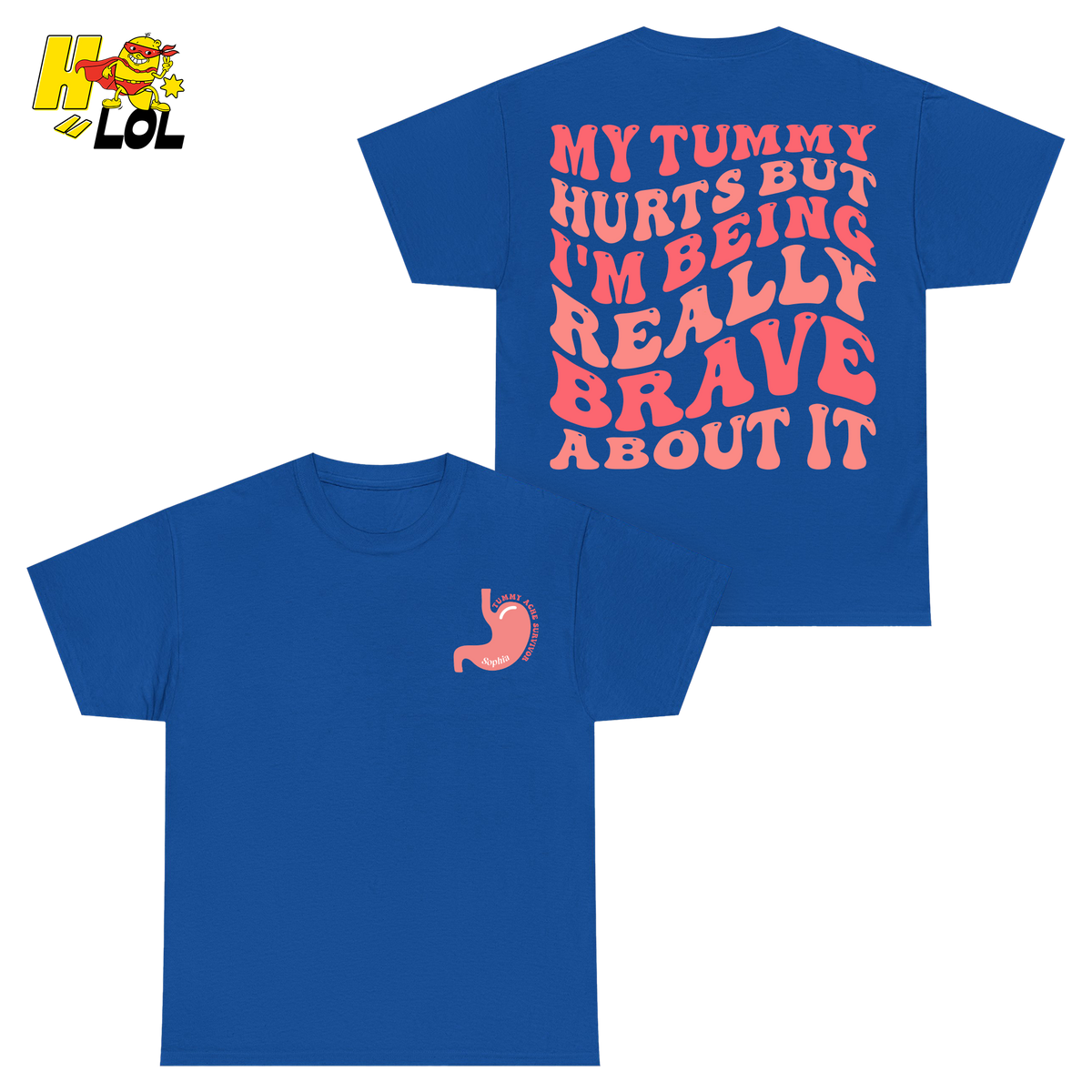 Tummy Ache Survivor Shirt Gift For Women With Chronic Pain - HQLOL