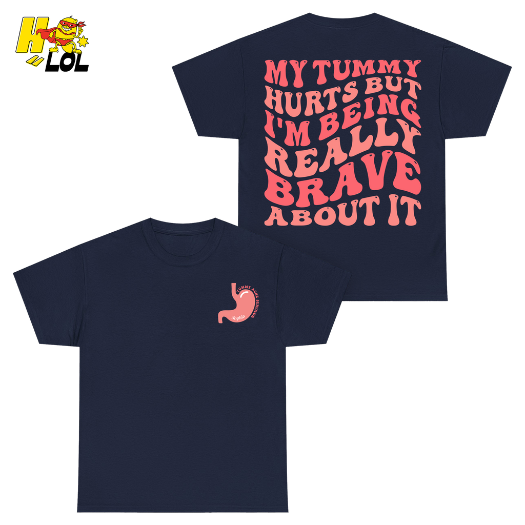 Tummy Ache Survivor Shirt Gift For Women With Chronic Pain - HQLOL