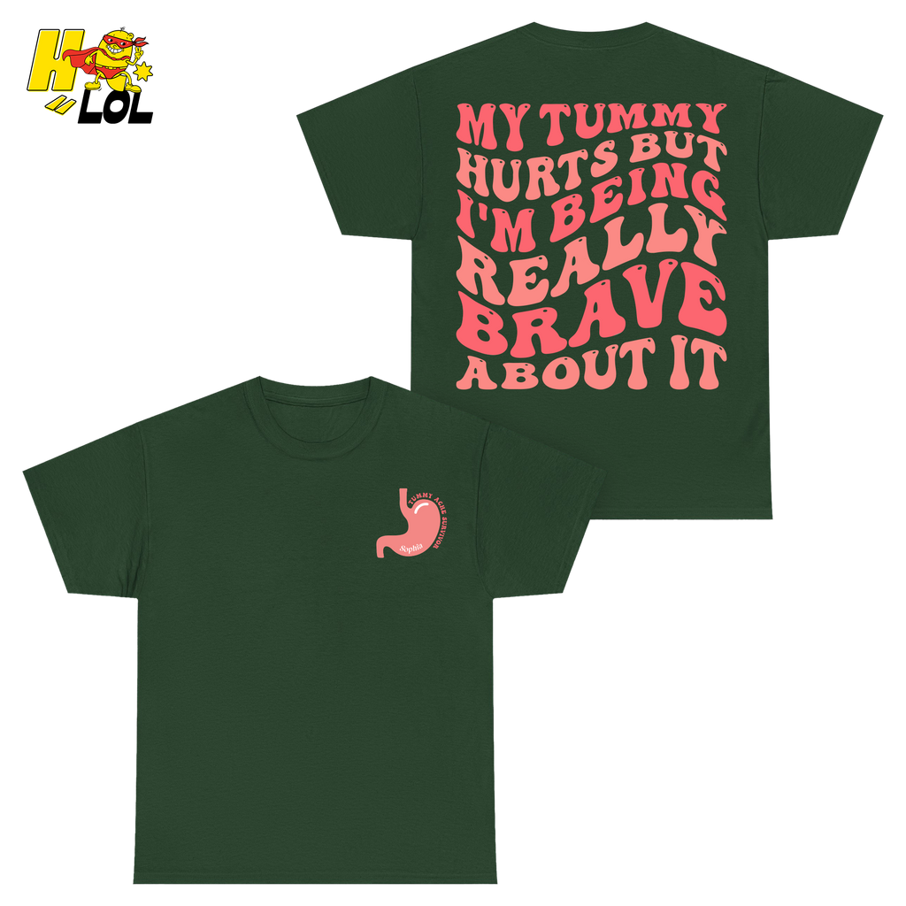 Tummy Ache Survivor Shirt Gift For Women With Chronic Pain - HQLOL