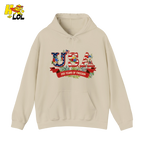 USA 250 Years Of Freedom Floral Hoodie Gift For Patriots - HQLOL