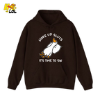 Wake Up Sluts It's Time To Sin Funny Duck Hoodie Gift for Friends - HQLOL