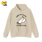 Wake Up Sluts It's Time To Sin Funny Duck Hoodie Gift for Friends - HQLOL