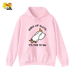 Wake Up Sluts It's Time To Sin Funny Duck Hoodie Gift for Friends - HQLOL