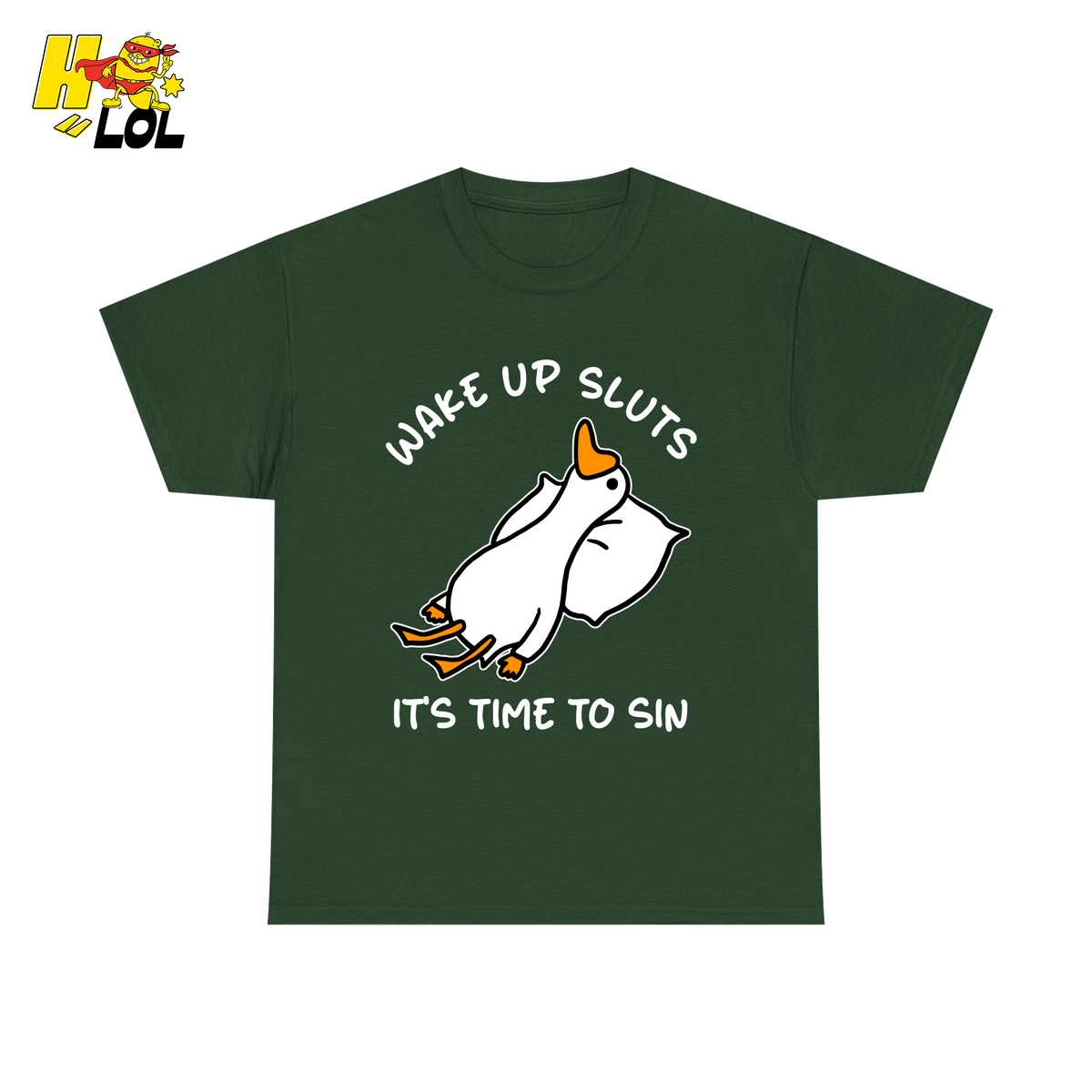 Wake Up Sluts It's Time To Sin Funny Duck T-shirt Gift for Friends - HQLOL