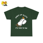 Wake Up Sluts It's Time To Sin Funny Duck T-shirt Gift for Friends - HQLOL