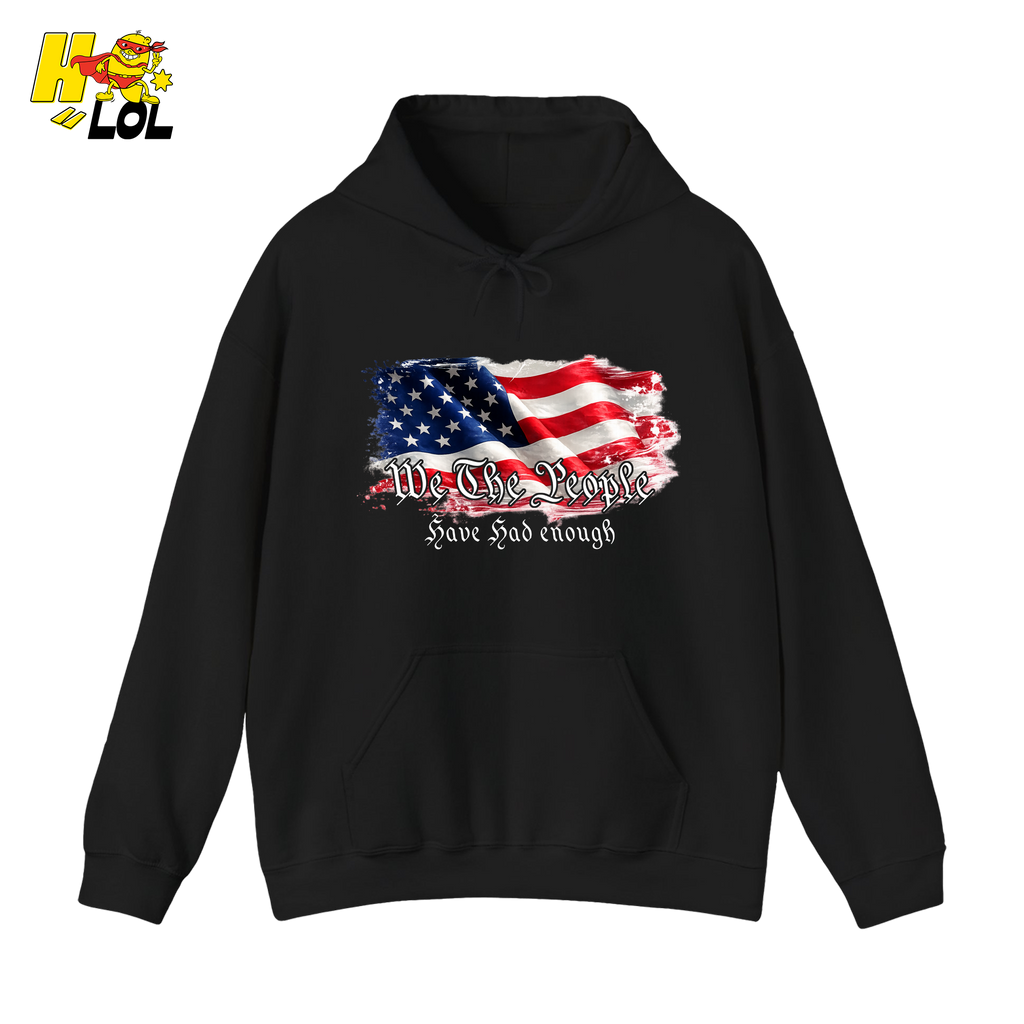 We The People American Flag Hoodie Gift for Republicans - HQLOL