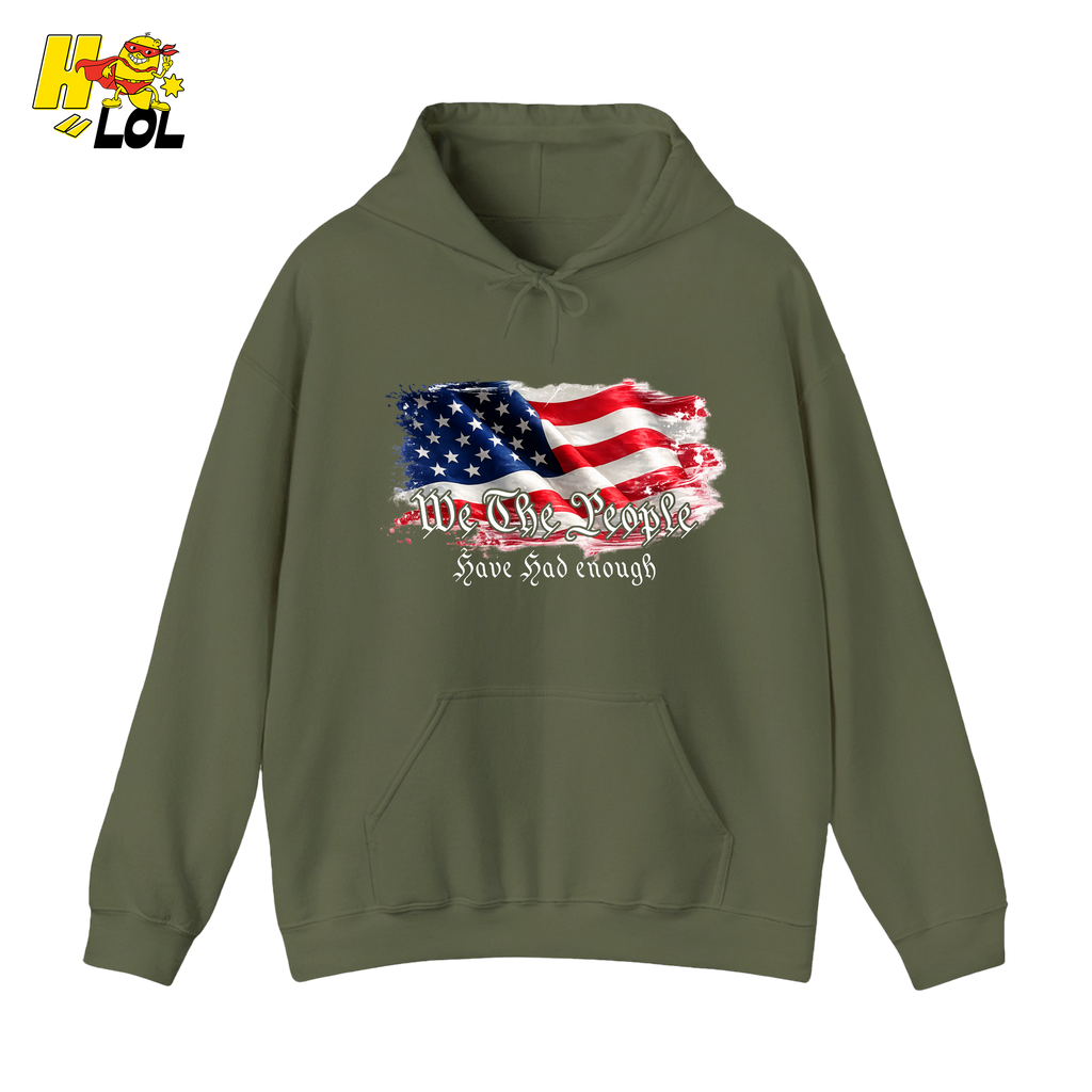 We The People American Flag Hoodie Gift for Republicans - HQLOL