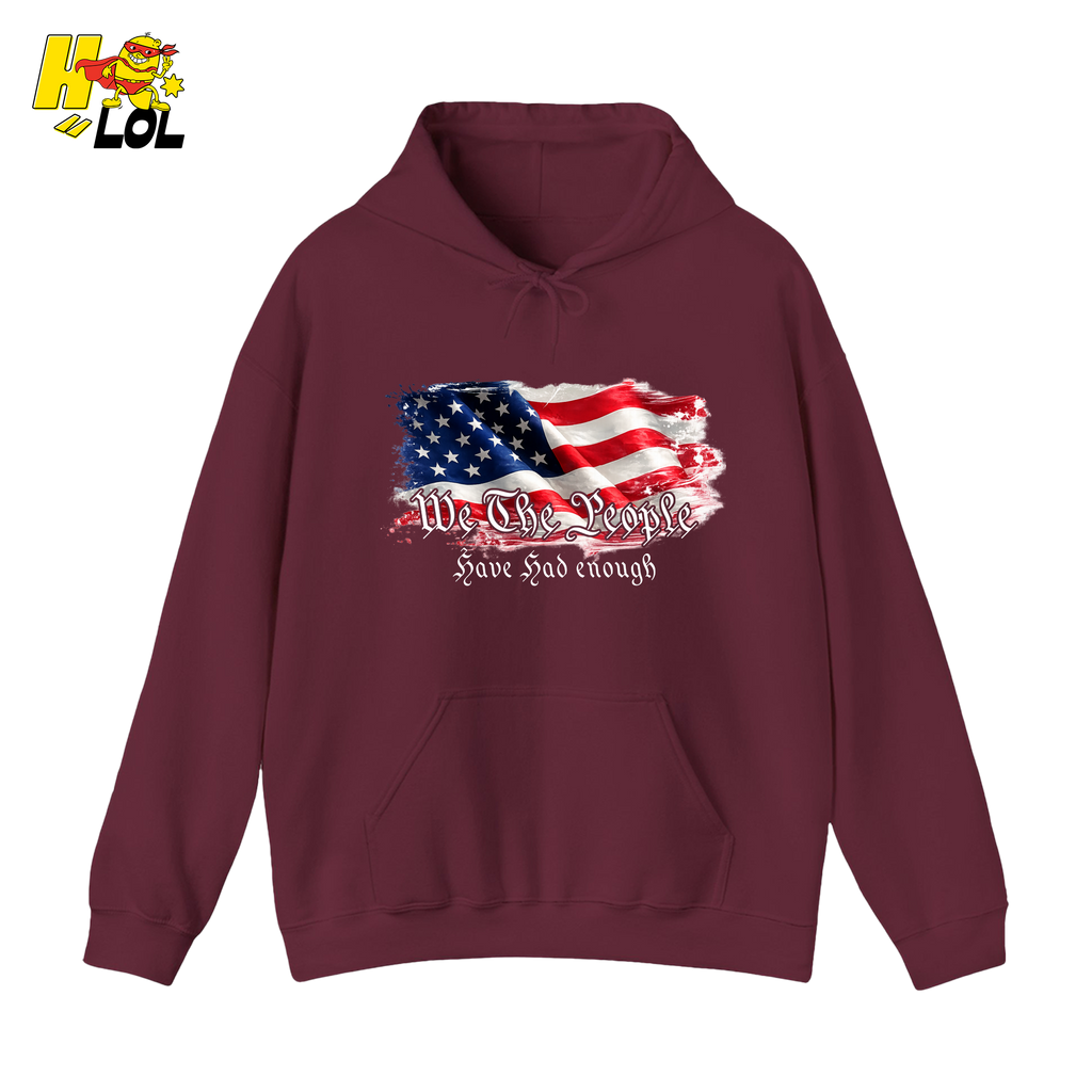 We The People American Flag Hoodie Gift for Republicans - HQLOL