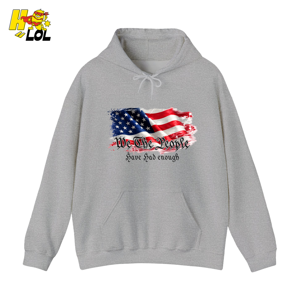 We The People American Flag Hoodie Gift for Republicans - HQLOL