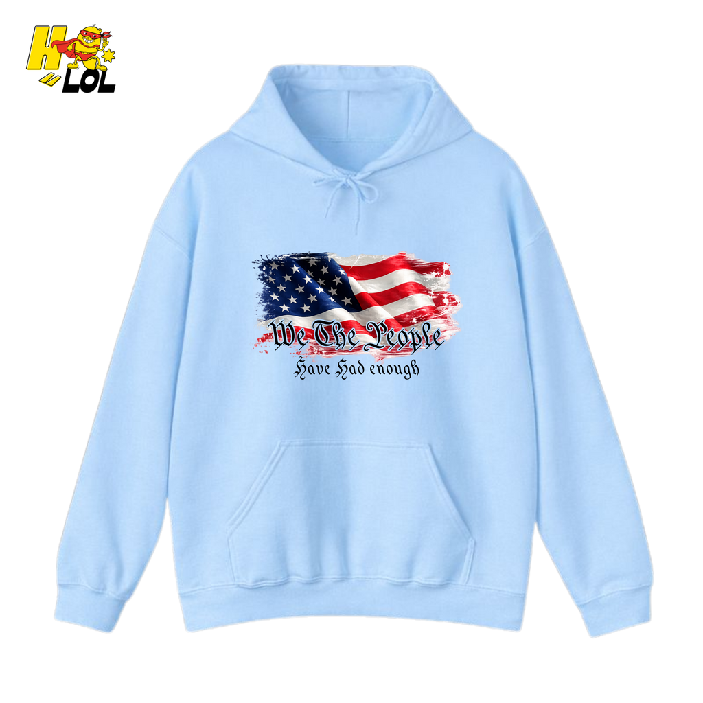 We The People American Flag Hoodie Gift for Republicans - HQLOL
