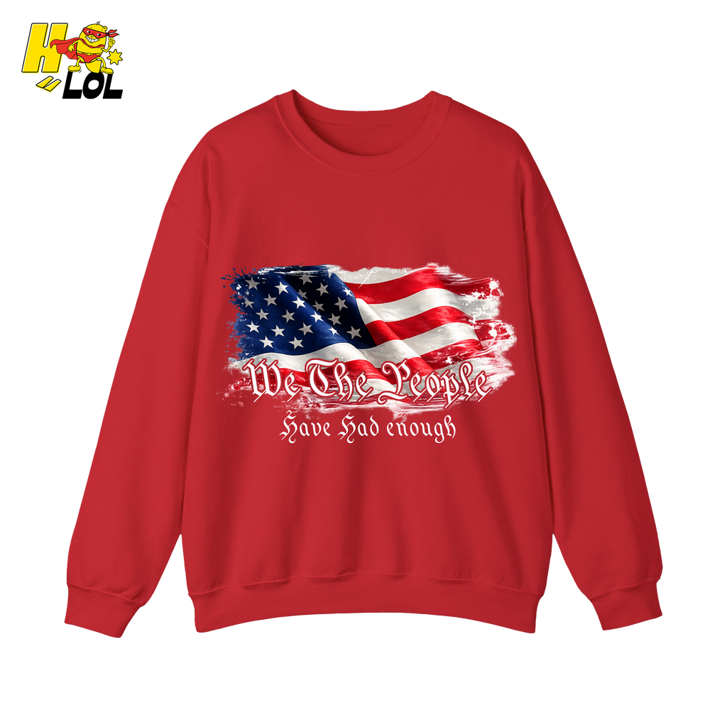 We The People American Flag Sweatshirt Gift for Republicans - HQLOL