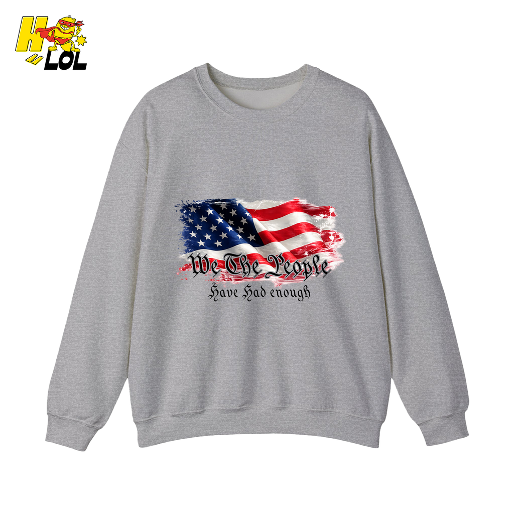 We The People American Flag Sweatshirt Gift for Republicans - HQLOL