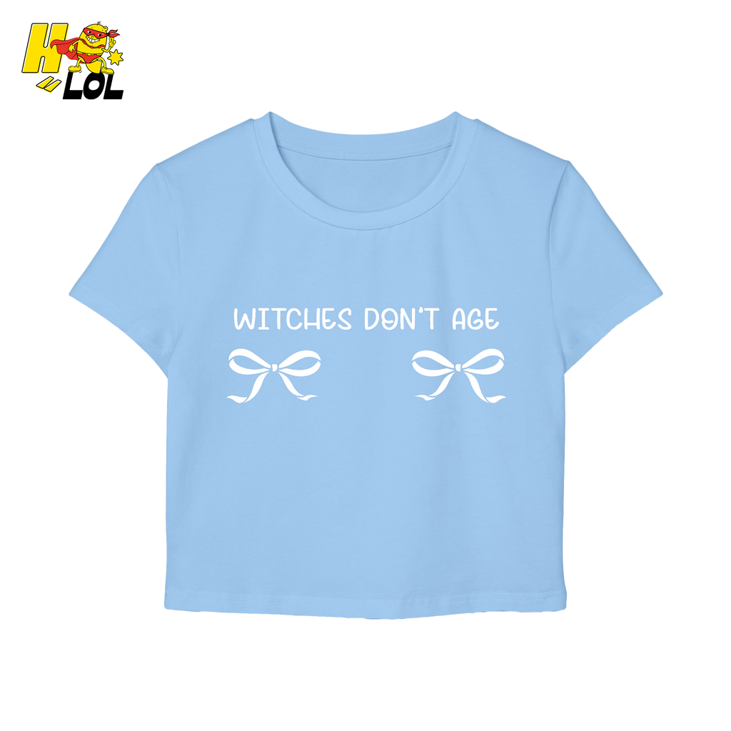 Witches Don't Age Graphic Baby Tee Gift for Witches Besties - HQLOL