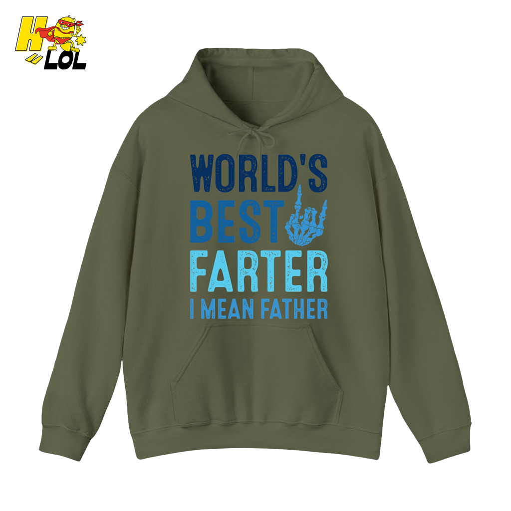 Worlds Best Farter I mean Father Hoodie Gift For Dad - HQLOL