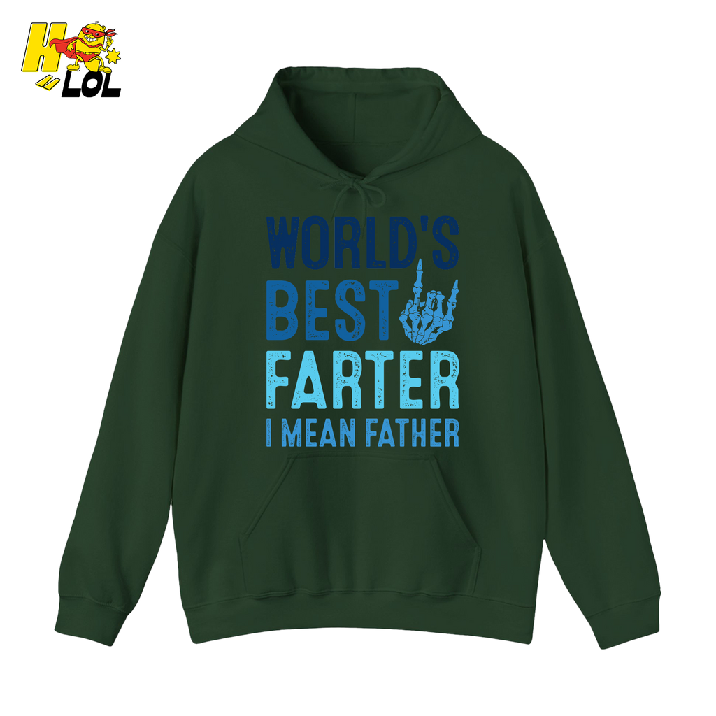 Worlds Best Farter I mean Father Hoodie Gift For Dad - HQLOL
