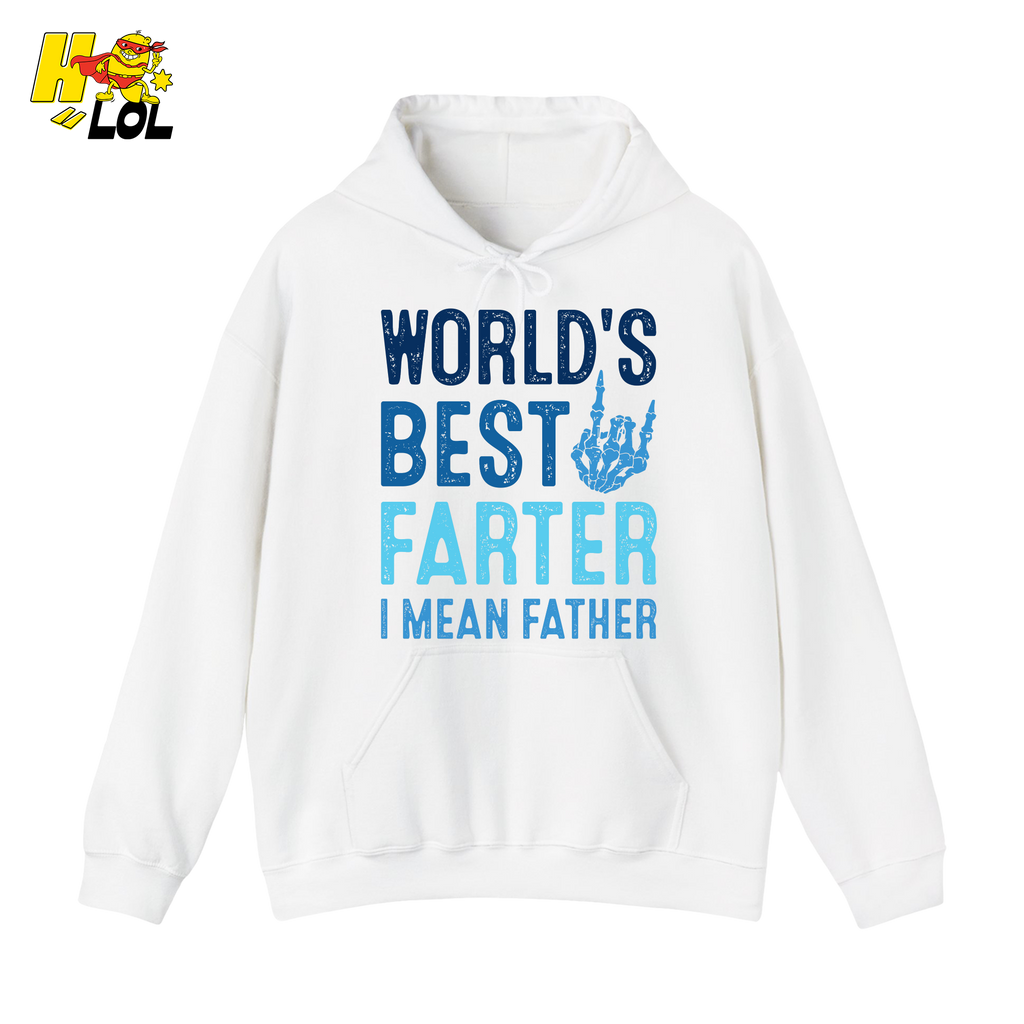 Worlds Best Farter I mean Father Hoodie Gift For Dad - HQLOL