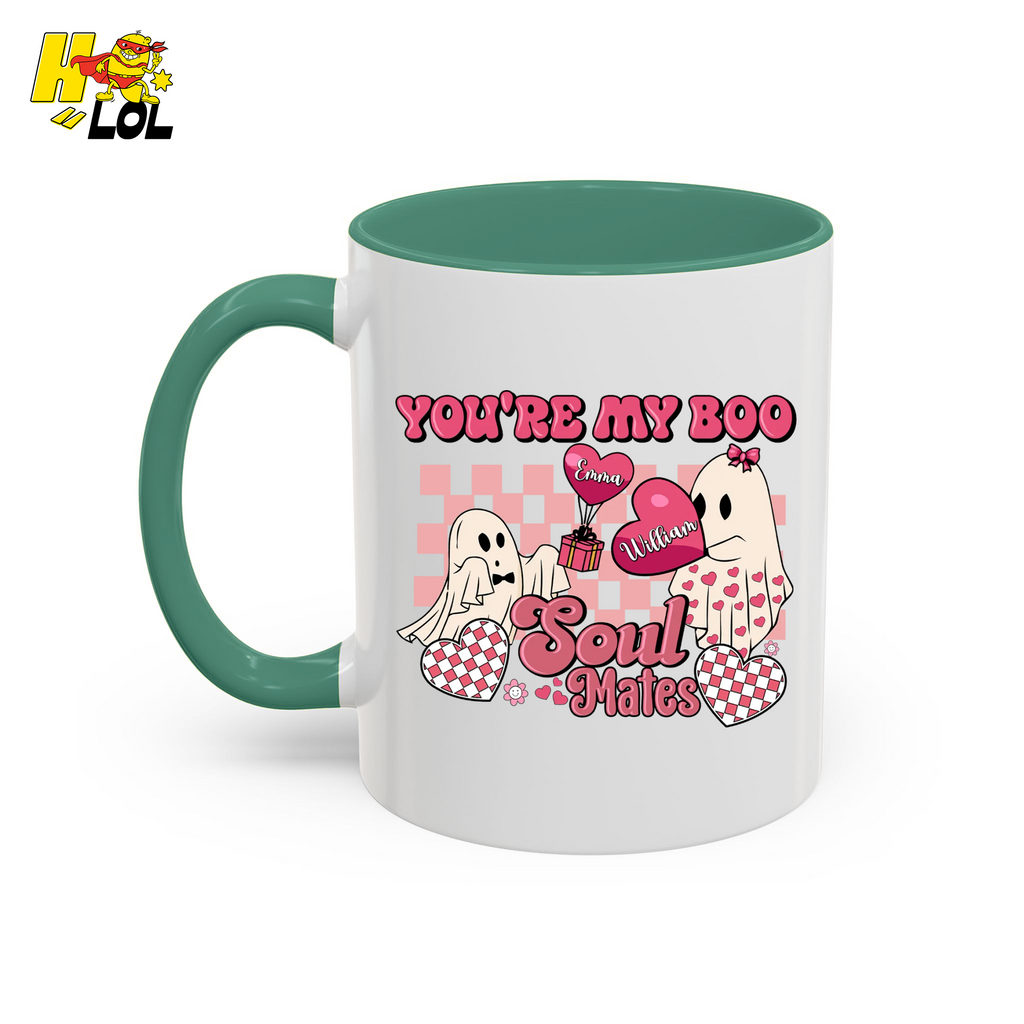 You're My Boo Soulmates Ghost Coffee Mug Valentine Gift for Couple - HQLOL