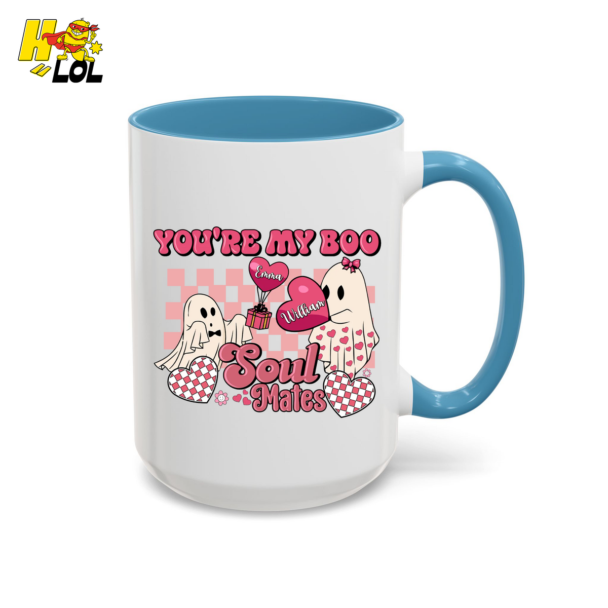 You're My Boo Soulmates Ghost Coffee Mug Valentine Gift for Couple - HQLOL