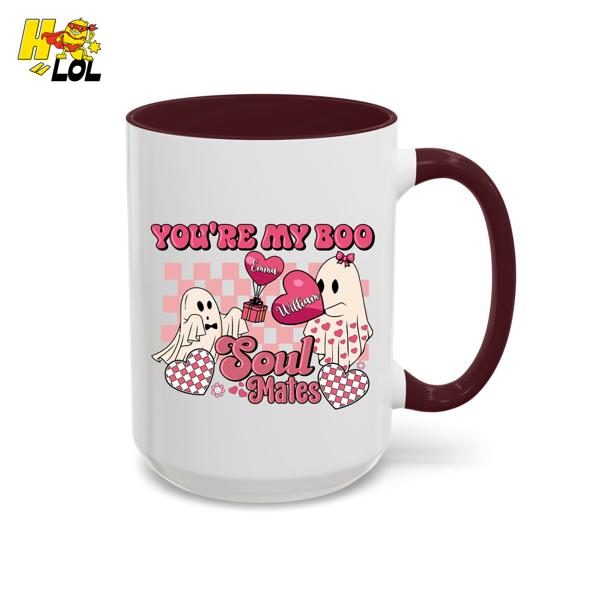 You're My Boo Soulmates Ghost Coffee Mug Valentine Gift for Couple - HQLOL
