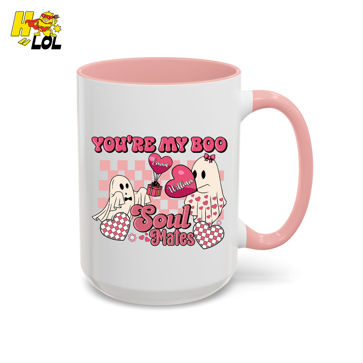 You're My Boo Soulmates Ghost Coffee Mug Valentine Gift for Couple - HQLOL