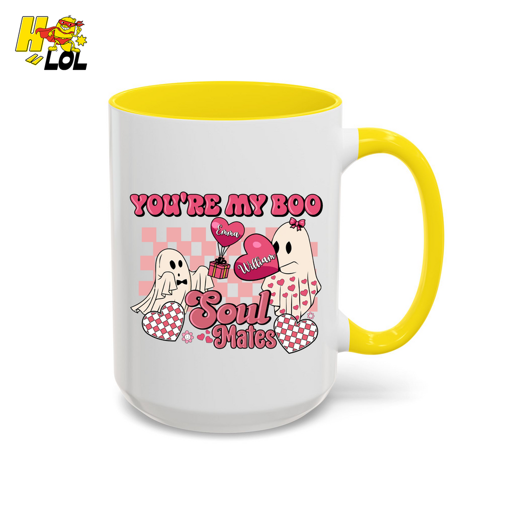 You're My Boo Soulmates Ghost Coffee Mug Valentine Gift for Couple - HQLOL