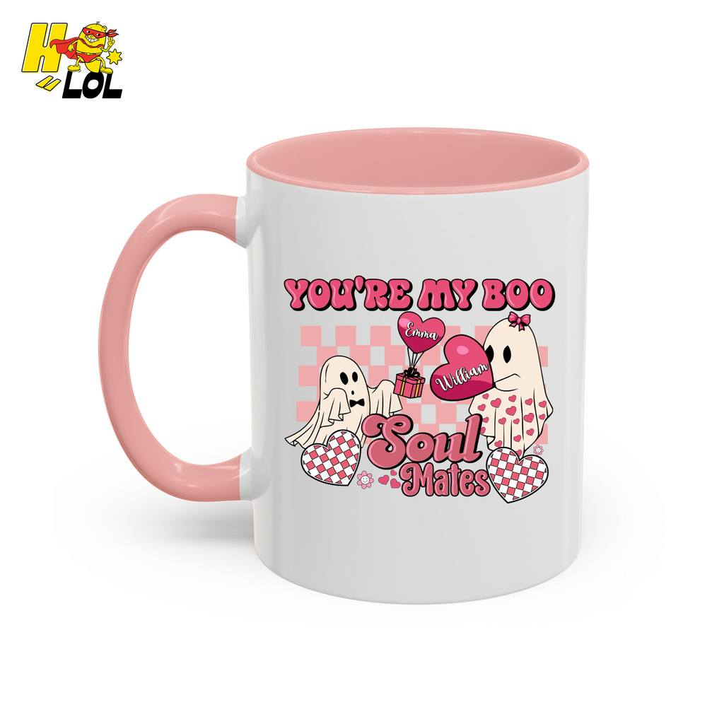 You're My Boo Soulmates Ghost Coffee Mug Valentine Gift for Couple - HQLOL