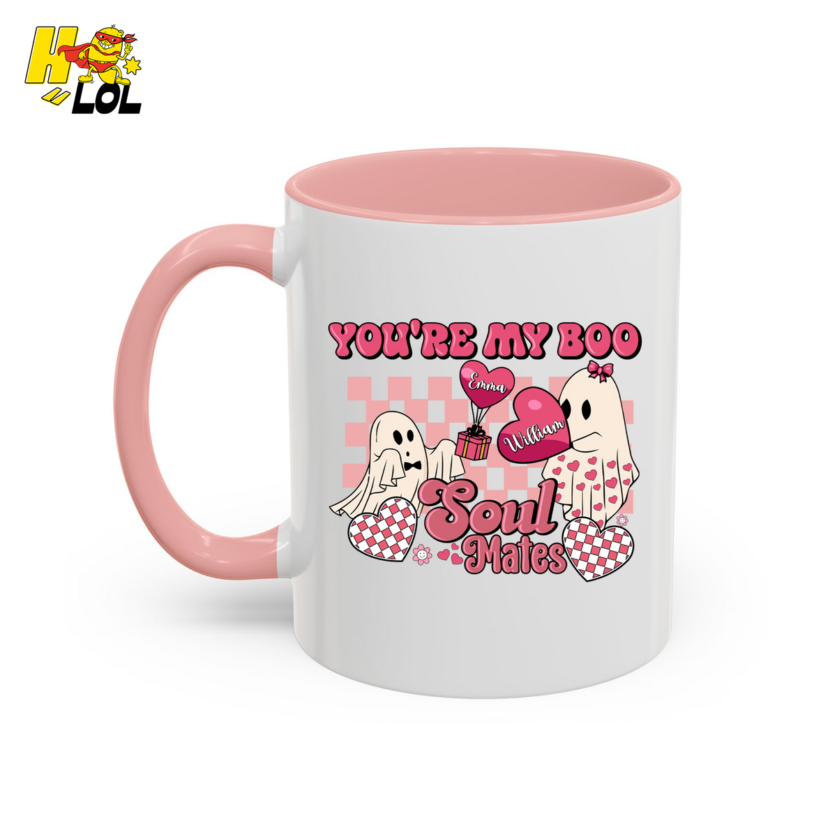 You're My Boo Soulmates Ghost Coffee Mug Valentine Gift for Couple - HQLOL
