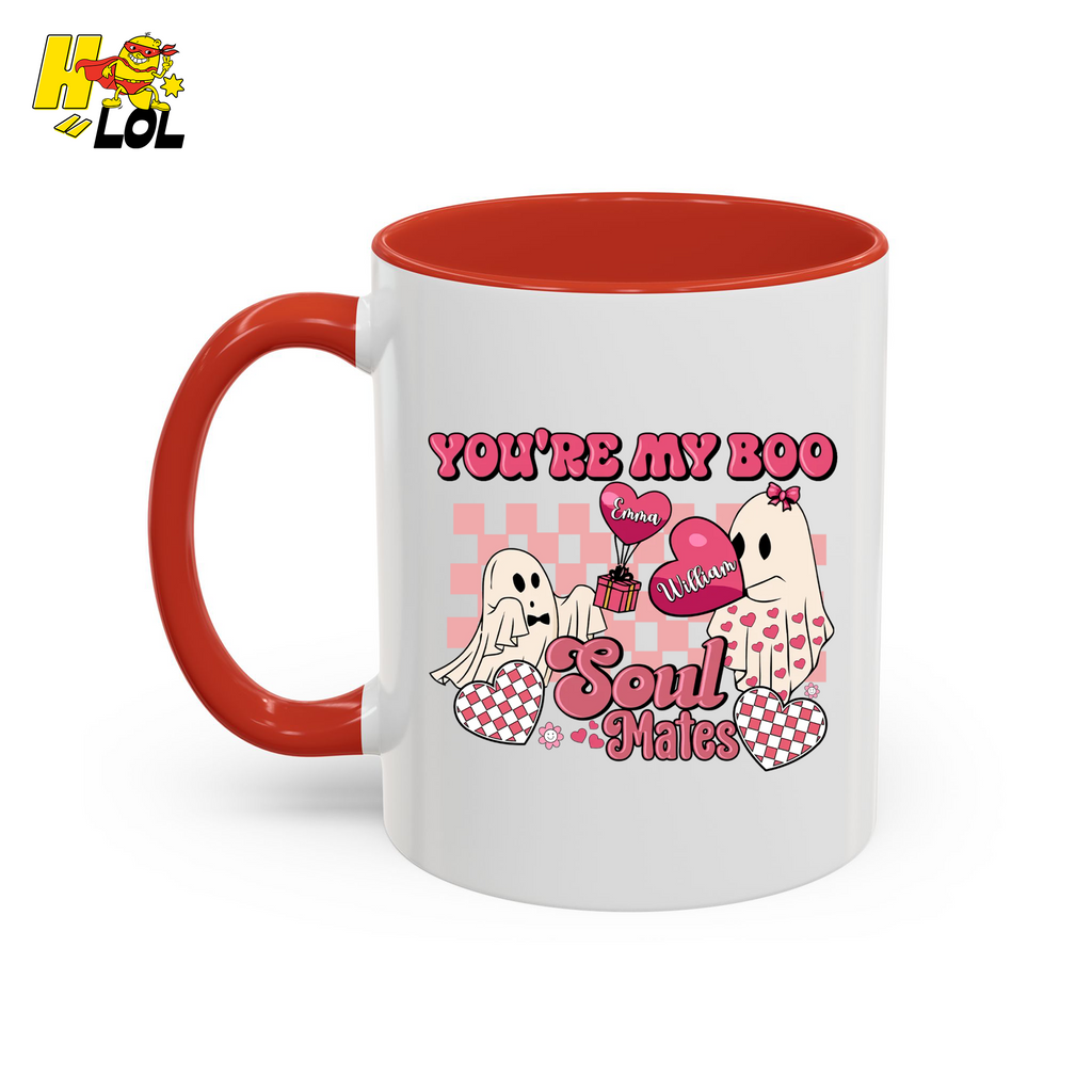 You're My Boo Soulmates Ghost Coffee Mug Valentine Gift for Couple - HQLOL