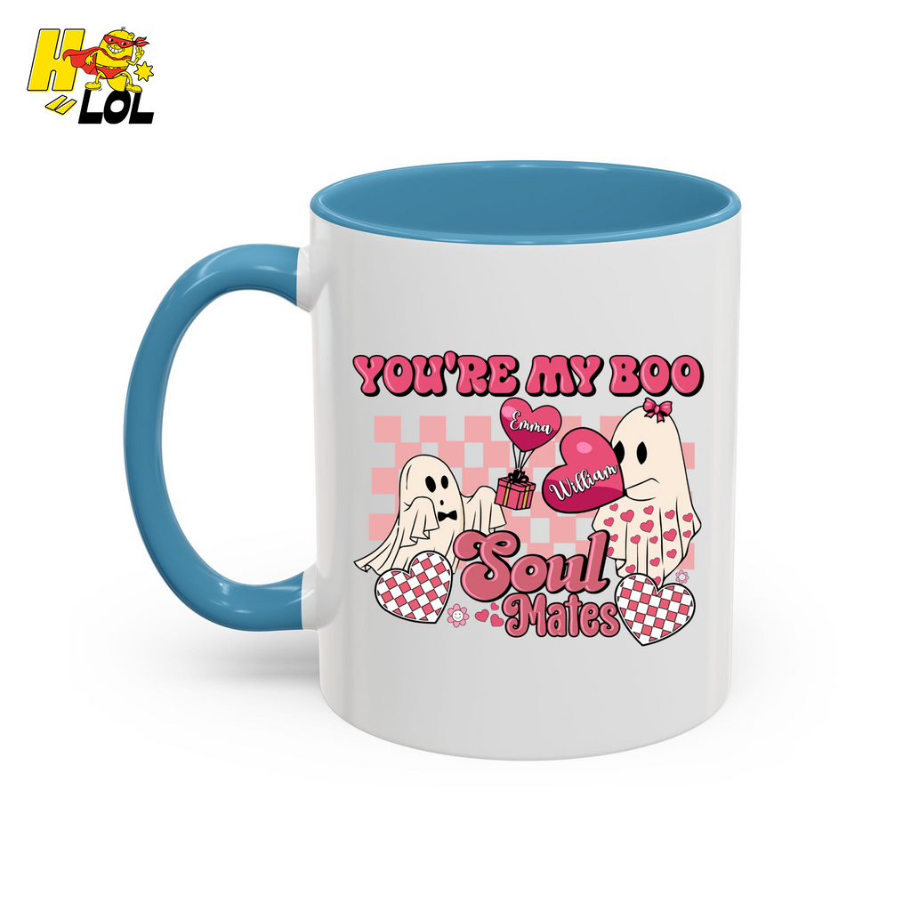 You're My Boo Soulmates Ghost Coffee Mug Valentine Gift for Couple - HQLOL