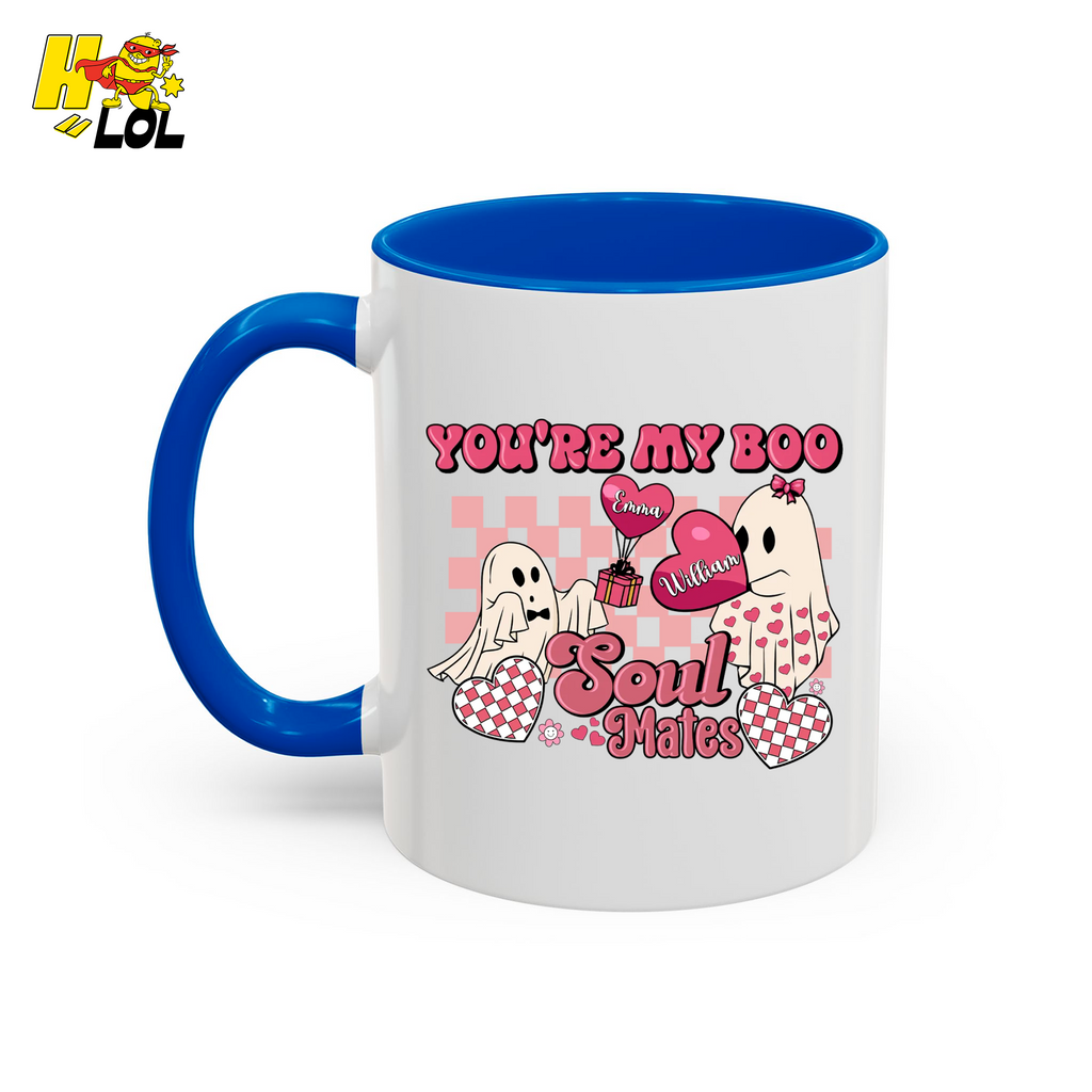 You're My Boo Soulmates Ghost Coffee Mug Valentine Gift for Couple - HQLOL
