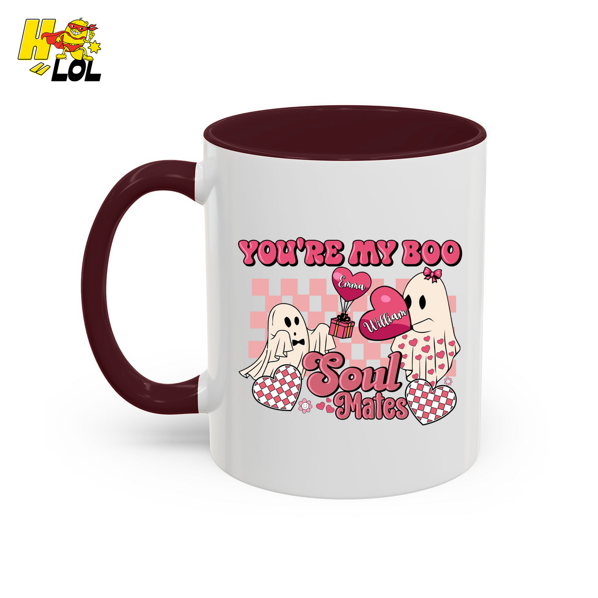 You're My Boo Soulmates Ghost Coffee Mug Valentine Gift for Couple - HQLOL