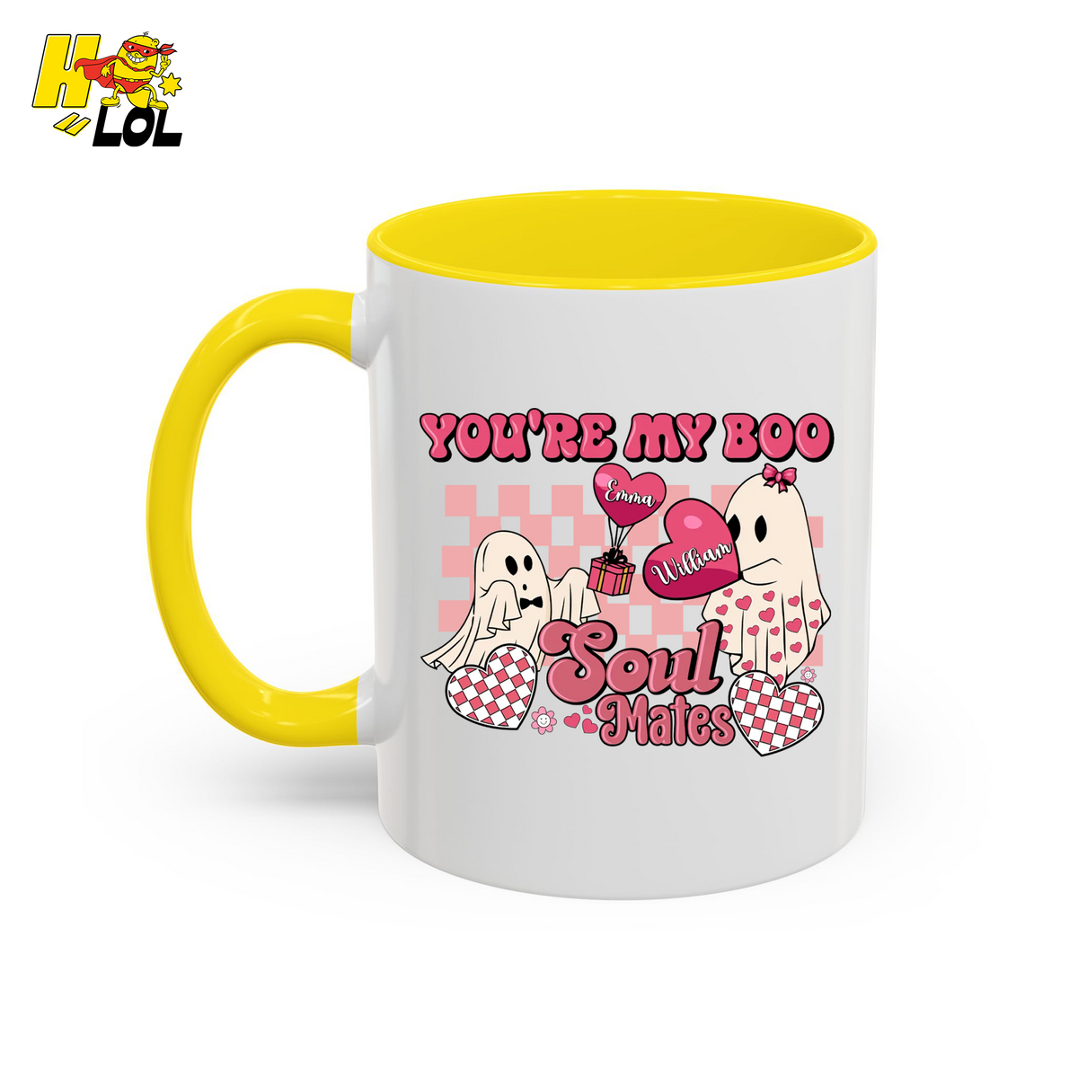 You're My Boo Soulmates Ghost Coffee Mug Valentine Gift for Couple - HQLOL
